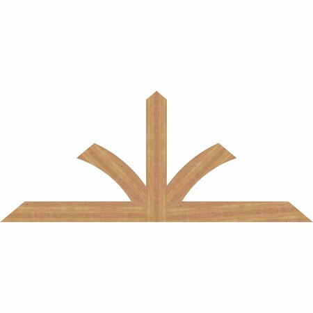 Ekena Millwork Richland Timber Gable Bracket, Western Red Cedar, 84"W x 35"H x 1 1/2"D x 5 1/2"F, 10/12 Pitch GBW084X35X0206RIC00SWR